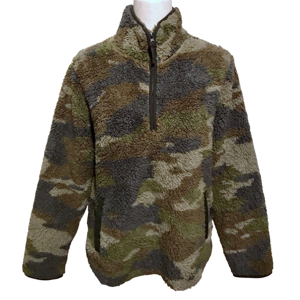 Thread & Supply NWT Faux Fur Quarter Zip Pullover Women S